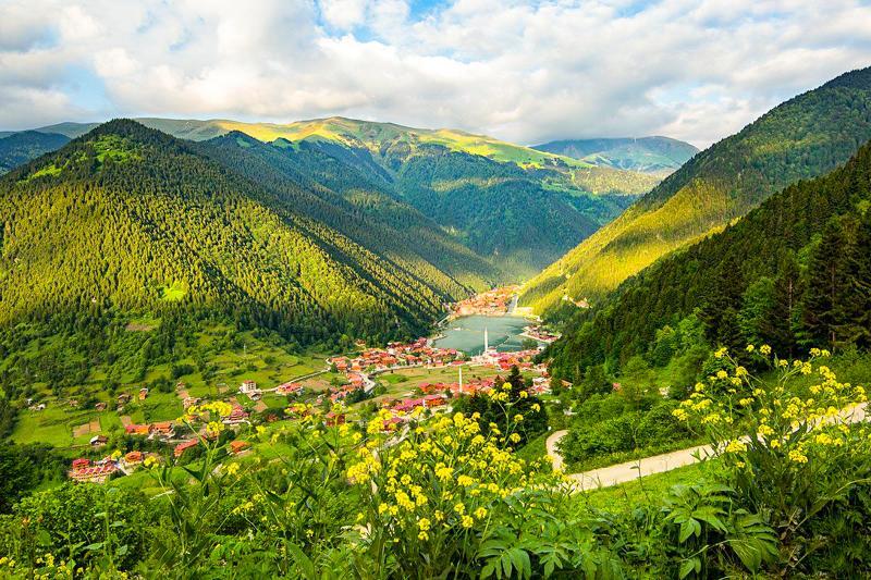 Golden Inn Hotel Uzungoel Bagian luar foto